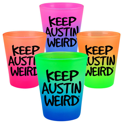Keep Austin Weird Rainbow Shot Glass