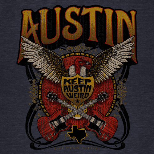 Austin Guitar Buzz T-Shirt - Unisex