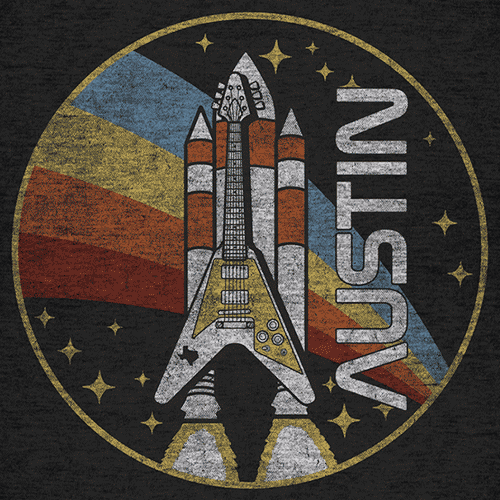 Austin Blast Off T-Shirt - Unisex