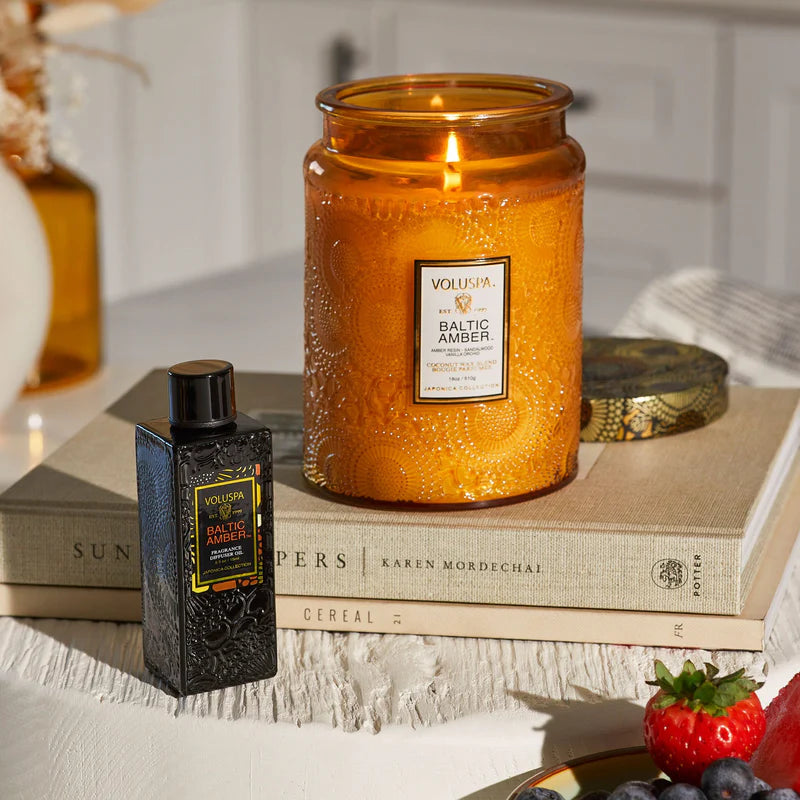 Baltic Amber Candle - Large Glass Jar