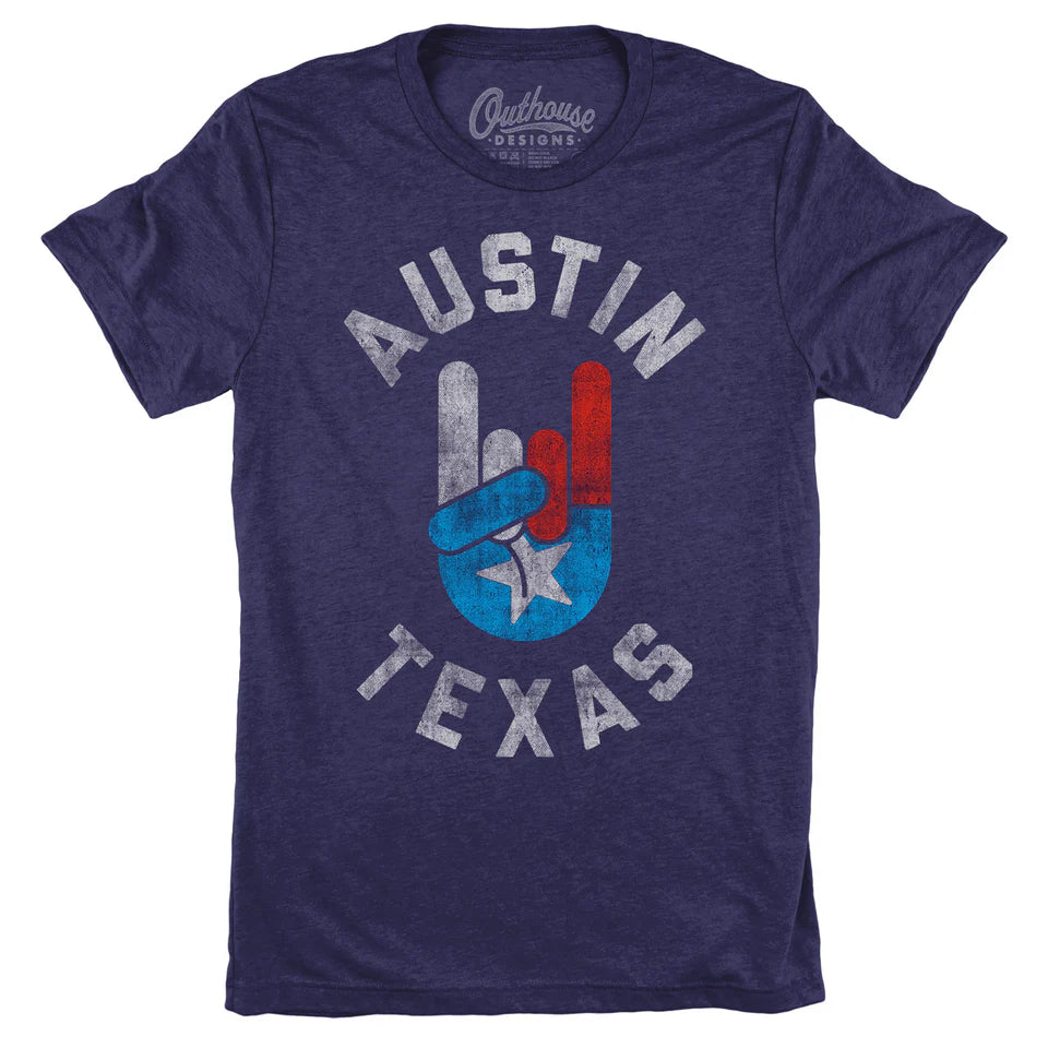 Austin Flag Hand T-Shirt - Unisex