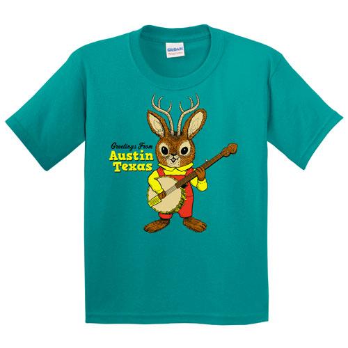 Greetings from Austin Jackalope T-Shirt - Youth