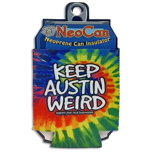 Keep Austin Weird - Tie-Dye Koozie