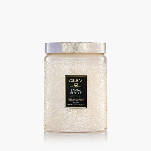 Santal Vanille Candle- Large Glass Jar
