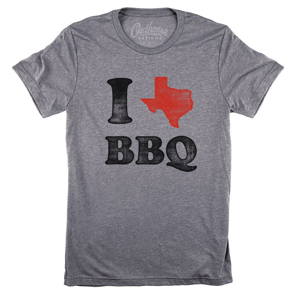 I Love TX BBQ T-Shirt - Unisex