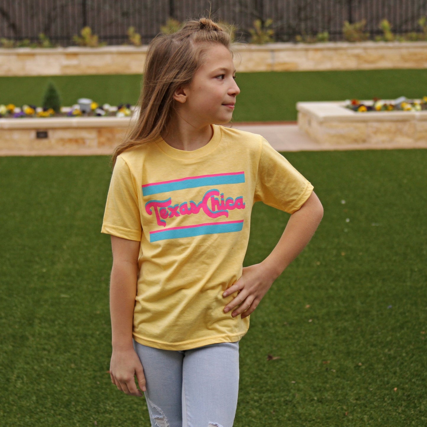 Retro Texas Chica Youth Tee