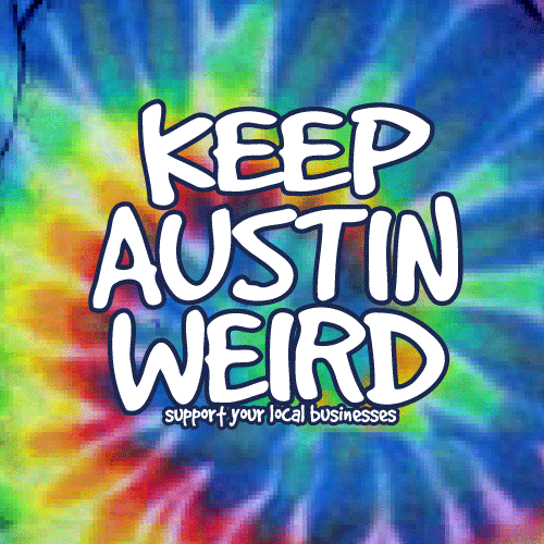 Keep Austin Weird - Tie-Dye Rainbow Onesie