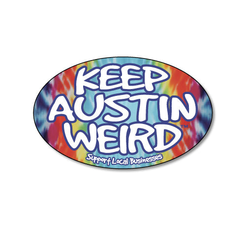 Keep Austin Weird Tie-Dye Magnet