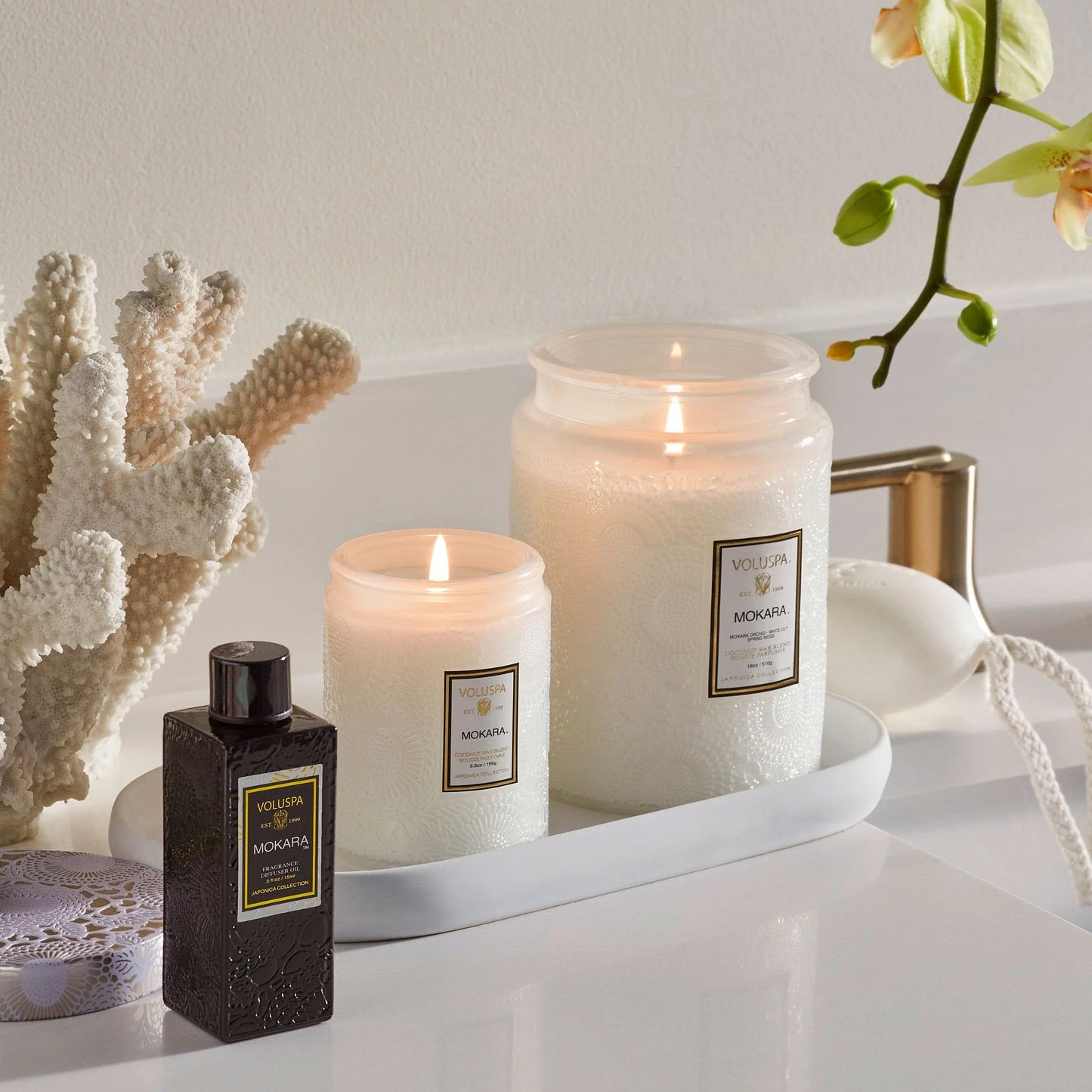 Mokara Candle - Large Glass Jar