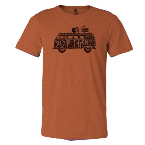 Hippie Van Unisex Tee - Burnt Orange