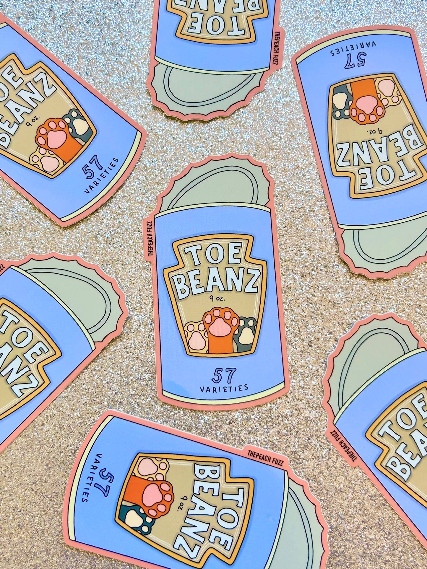Toe Beans Sticker