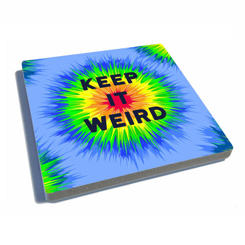 Keep It Weird Stone Coaster