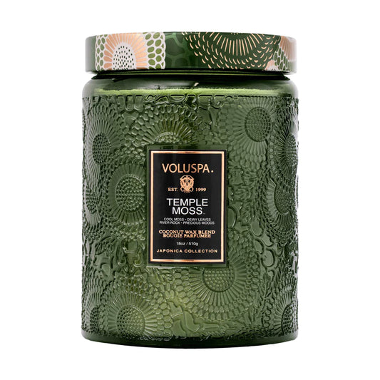 Temple Moss Large Glass Jar